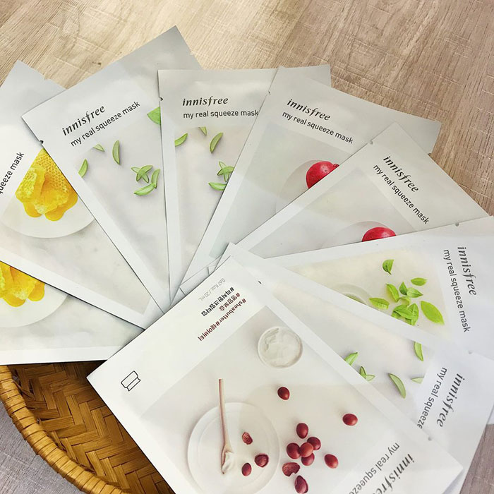 Mặt nạ miếng giấy Innisfree Its real squeeze mask